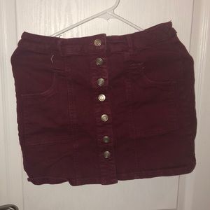 Maroon skirt